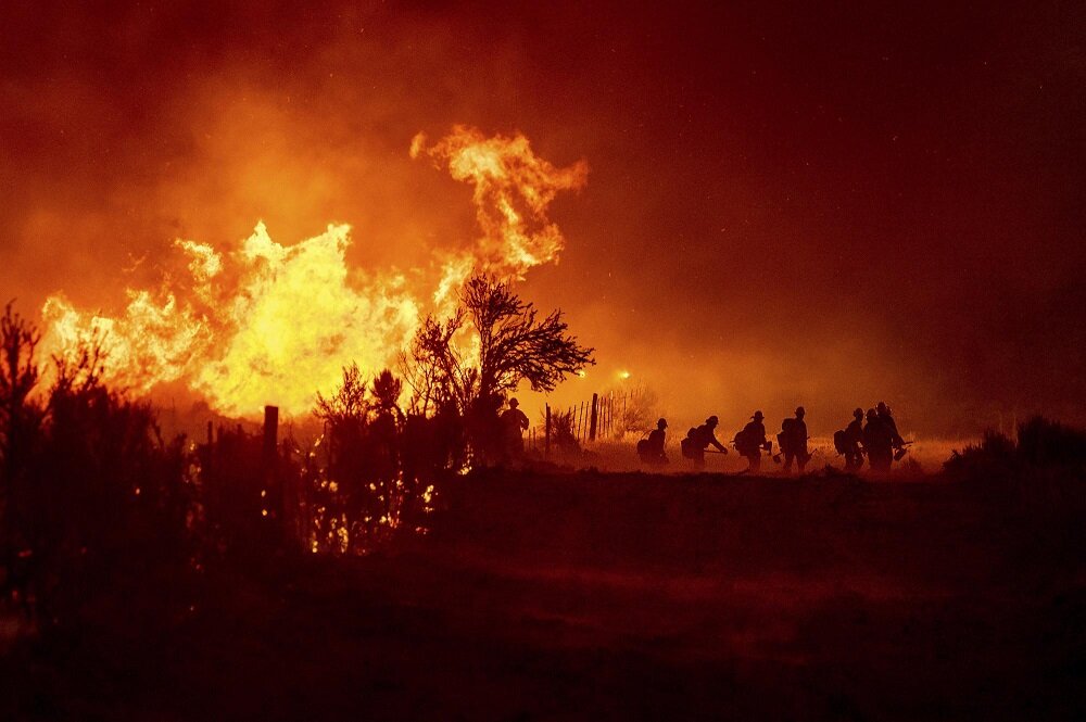 آتش‌سوزی در دویل، ایالت کالیفرنیا