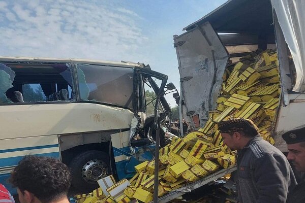 تصادف اتوبوس زائران ایرانی در نجف