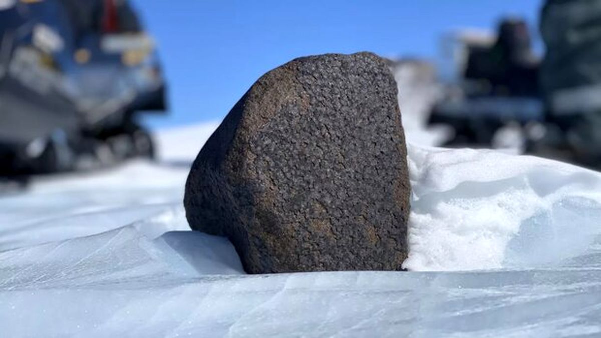 ببینید | کشف شهاب سنگ 7.5 کیلویی در قطب جنوب