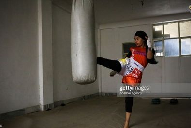 هنر رزمی ووشو دختران افغان